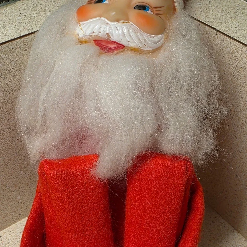 Vintage Santa Claus Knee Hugger Elf Doll 12